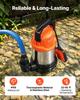 Submersible Water Pump 750W 20000 L/H Sump Pump with Float Switch, Portable Water Removal, Thermoplastic Material, for Swimming Pool Draining Garden