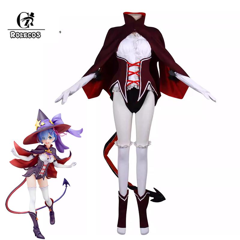 Женский костюм на Хэллоуин Ре: Костюм для косплея Рем из «Re:Zero. Жизнь с нуля в другом мире» Костюм на Хэллоуин с плащом