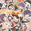50Pcs Cute Anime Demon Killer Pvc Luggage Laptop Skateboard Waterproof Sticker