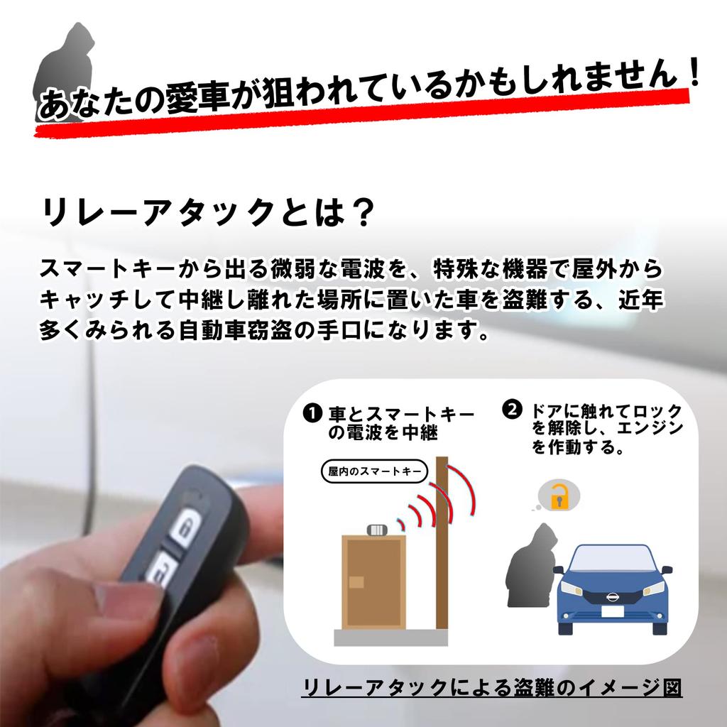 Keybo Smart Key 0.3 Seconds Storage, Relay Attack Prevention Key Case, Large Capacity Radio