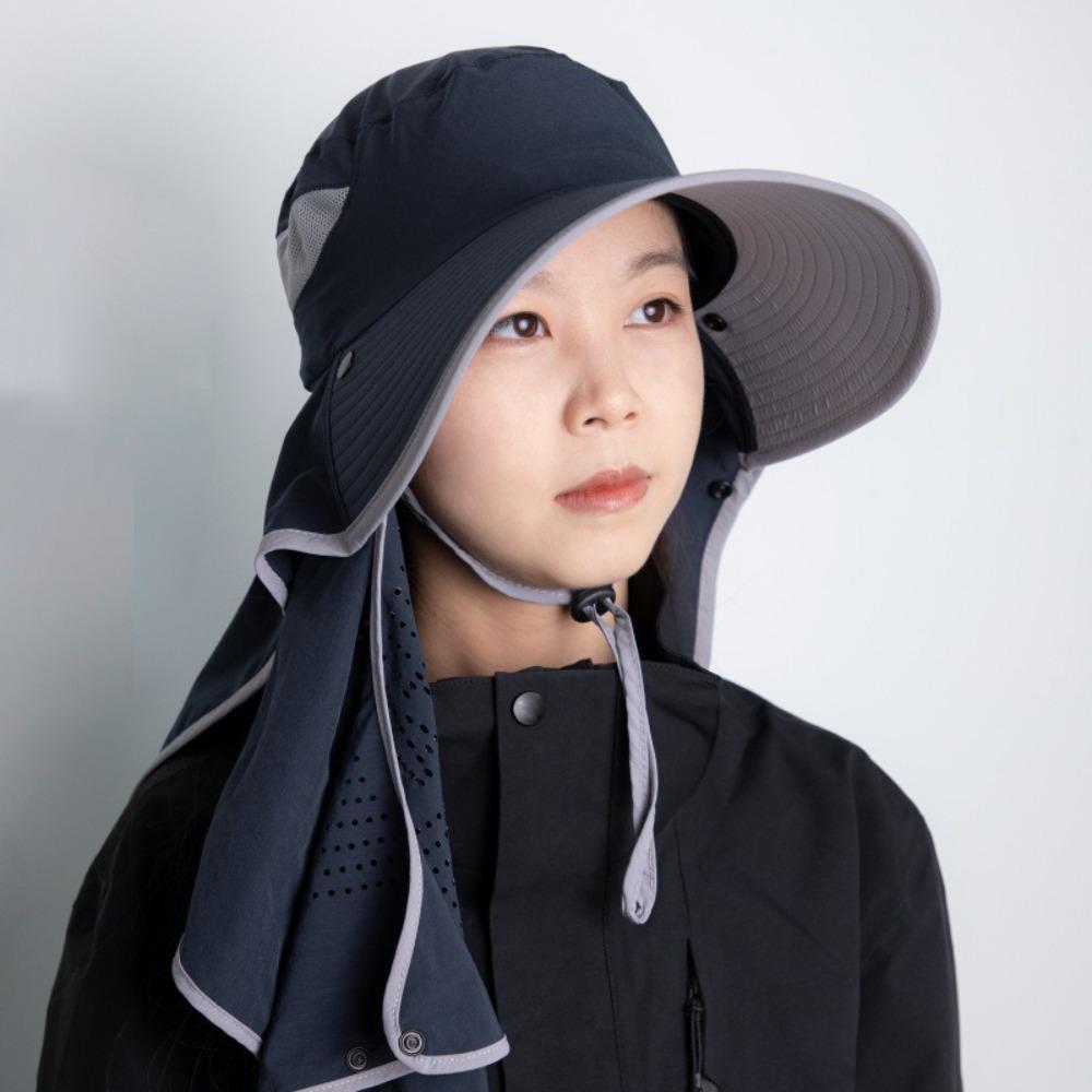 Дышащая шляпа-ведро для защиты лица и шеи, рыболовная шляпа, новая солнцезащитная шляпа для спорта на открытом воздухе