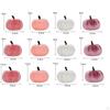 12Pcs Velvet Pumpkins Assortment Decoration Mixed Size Accessory Decorative Soft for Farmhouse