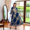Muslim Women's Sequin Embroidery Dress Robe Abaya