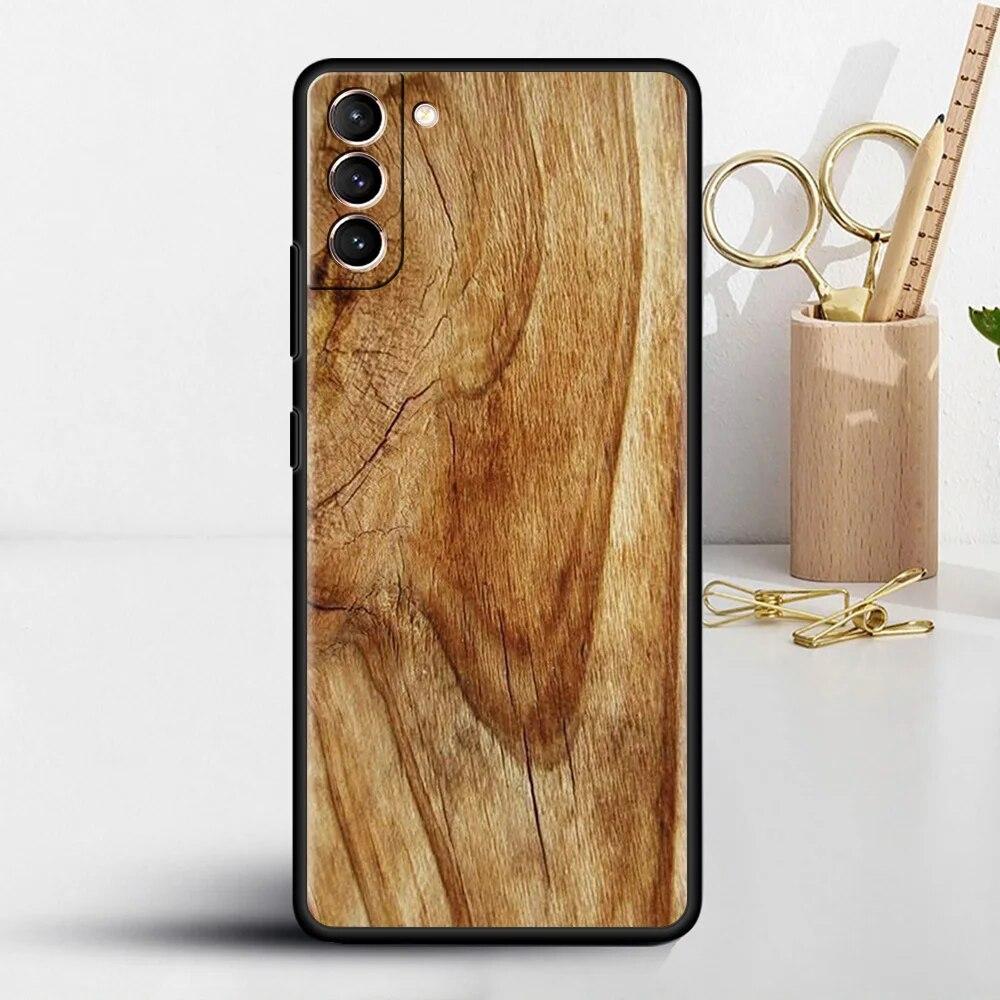 Чехол из резного дерева для Samsung Galaxy S22 S20 FE S21 S23 Plus S10 Lite S9 S8 S10e Note 20 10 Lite, силиконовый чехол для телефона