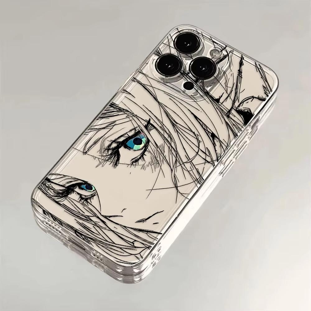 Японское аниме Фрирен Чехол для телефона для iPhone 17 Air 16 15 14 13 12 11 Pro Max Plus Mini X Xs Мягкий ТПУ Задняя крышка Прозрачный Coque