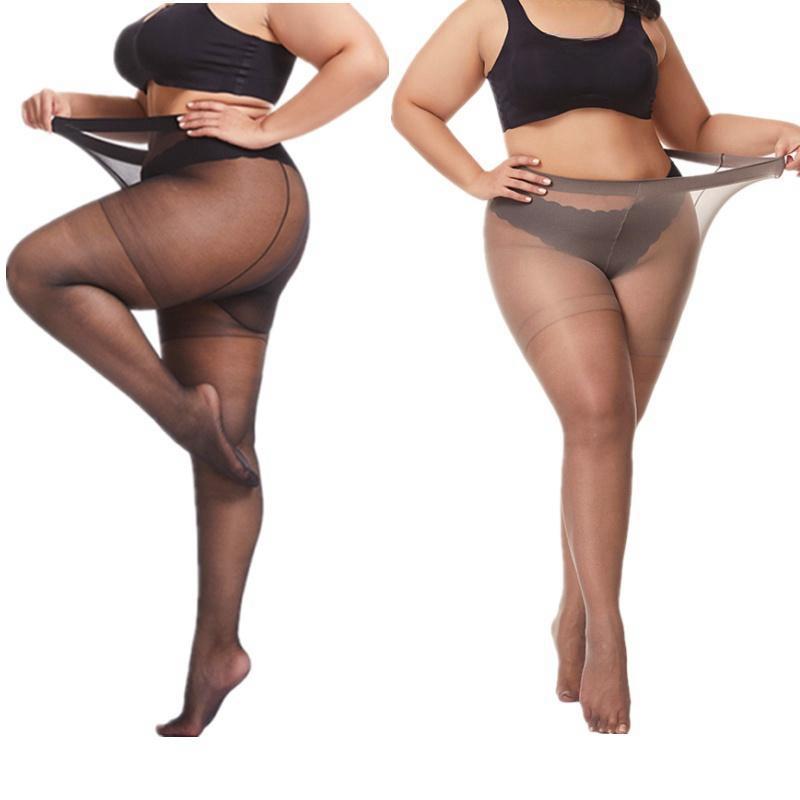 Plus Size Pantyhose Large Size Thin Stretch Stockings XXL Fat Tights Oversized Leggings