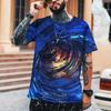 Летняя мужская футболка разных размеров с 3D принтом, мужские топы с юмором, абстрактная забавная вышивка, высокое качество