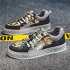 Fashion 2025 New Autumn Printed Personality Design Street Fashion Lace Up Sports Platform Men's Shoes Board Shoes Zapatillas Hombre