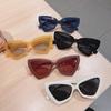 Cat Eye Sunglasses Women   Style Triangle Shades Clear Candy Color Eyewear Vintage Sun Glasses For Women