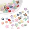 10Pcs Crystal Glass Beads Flower Loose Spacer Beads for Jewelry Making DIY Bracelet Necklace