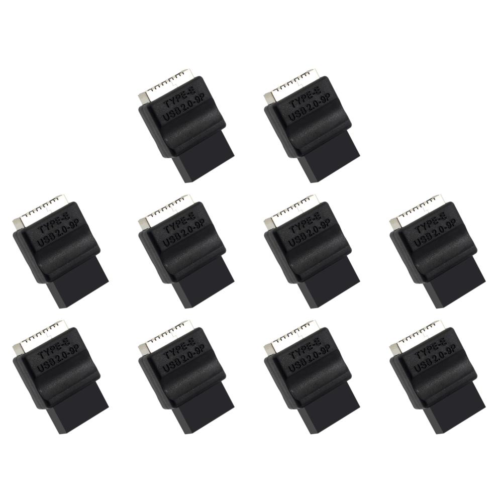 5/10 шт. Адаптер-удлинитель USB 2.0 9-контактный на Type-E для передней панели материнской платы, Male-to-Female, для настольного ПК