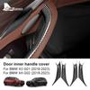 Накладка на дверную ручку автомобиля AIRSPEED для BMW X3 X4 G01 G02 2018 — внутренняя панель переключателя подъема стекла из углеродного волокна ABS