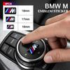 4pcs Car Sticker Car Steering Wheel Decoration Center Hub Cap Emblem Badge DIY Sticker Styling Ornament Accessories For BMW M