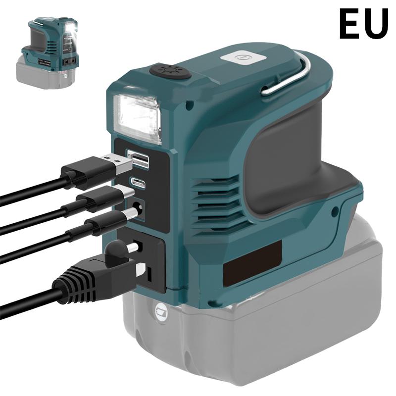 Адаптер питания 180 Вт для аккумуляторов Makita/Bosch/Dewalt/Milwaukee 18 В/20 В, инвертор питания DC 20 В в AC 110-120 В со светодиодной подсветкой