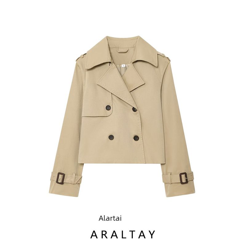 Araltay New Arrival Women's Clothing Fashion Style Fashion All-Match Minimalist Casual Style Short Trench Coat Jacket Outwear
