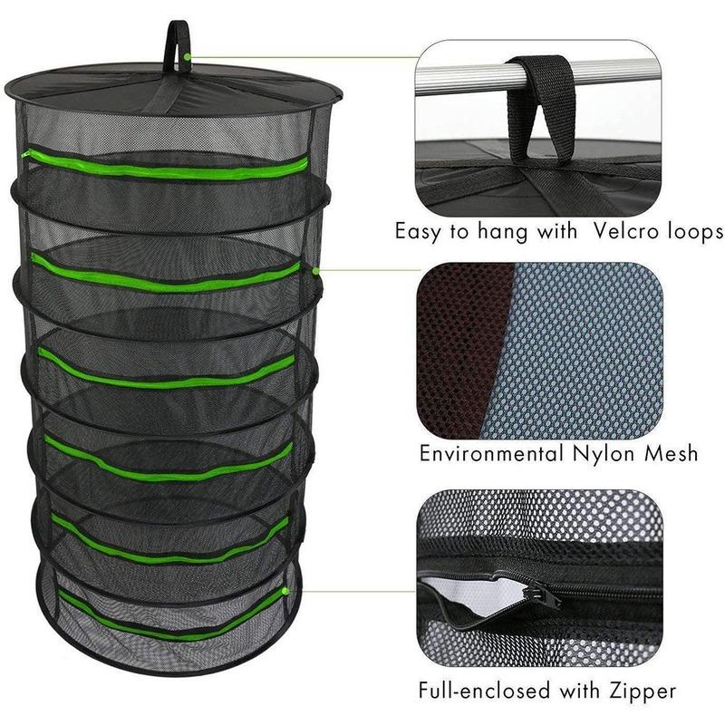 1 шт., 2/4/6 слоев, сетка для сушки трав, подвесная корзина, складная сушилка, сетка для сушки трав, сумка для сушки, сетка для цветов, бутонов, органайзер для растений
