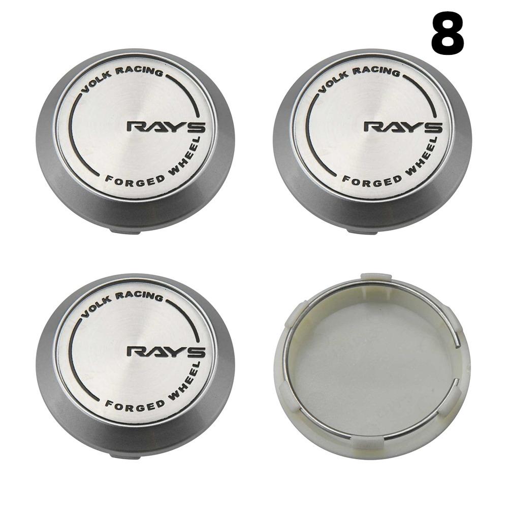 DBS3 4PCS New 64MM OD / 60MM ID Cap For Rims RAYS VOLK VR GRAM Emblem Wheel Center Cap Sport Car Logo Wheel Cover Hub caps