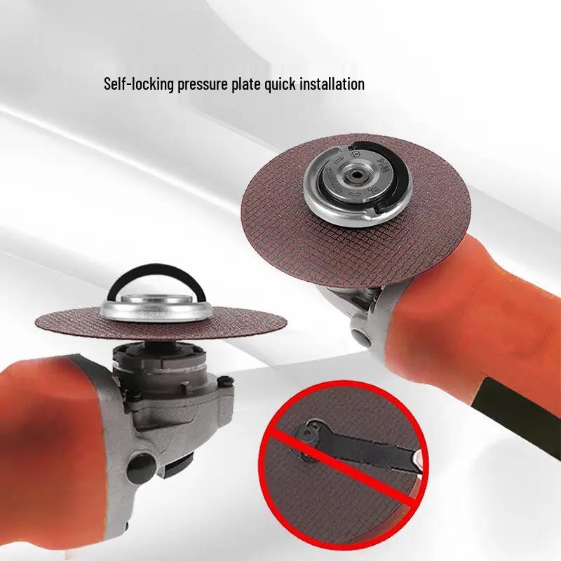 Upgraded M14 Carbon Steel Quick-Lock Nut for Angle Grinder: Universal Quick-Release Pressure Plate for Easy Installation and Disassembly.
