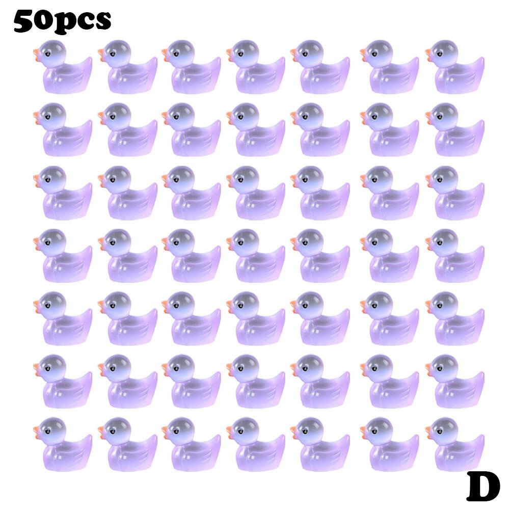 50/100 шт. Миниатюрные фигурки желтой утки, миниатюрные фигурки крошечной утки из смолы, ручная работа, микропейзаж, украшение для дома