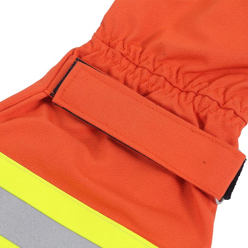 Extended Flame Retardant Heat-Insulating Five-Finger Forest Firefighting Gloves