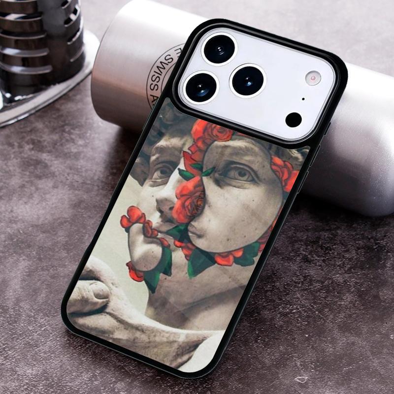 Чехол для телефона 'Статуя Давида' Абстрактное искусство Для iPhone 17 16 15 14 13 12 11 Pro Max Plus 17Air Мягкое силиконовое покрытие