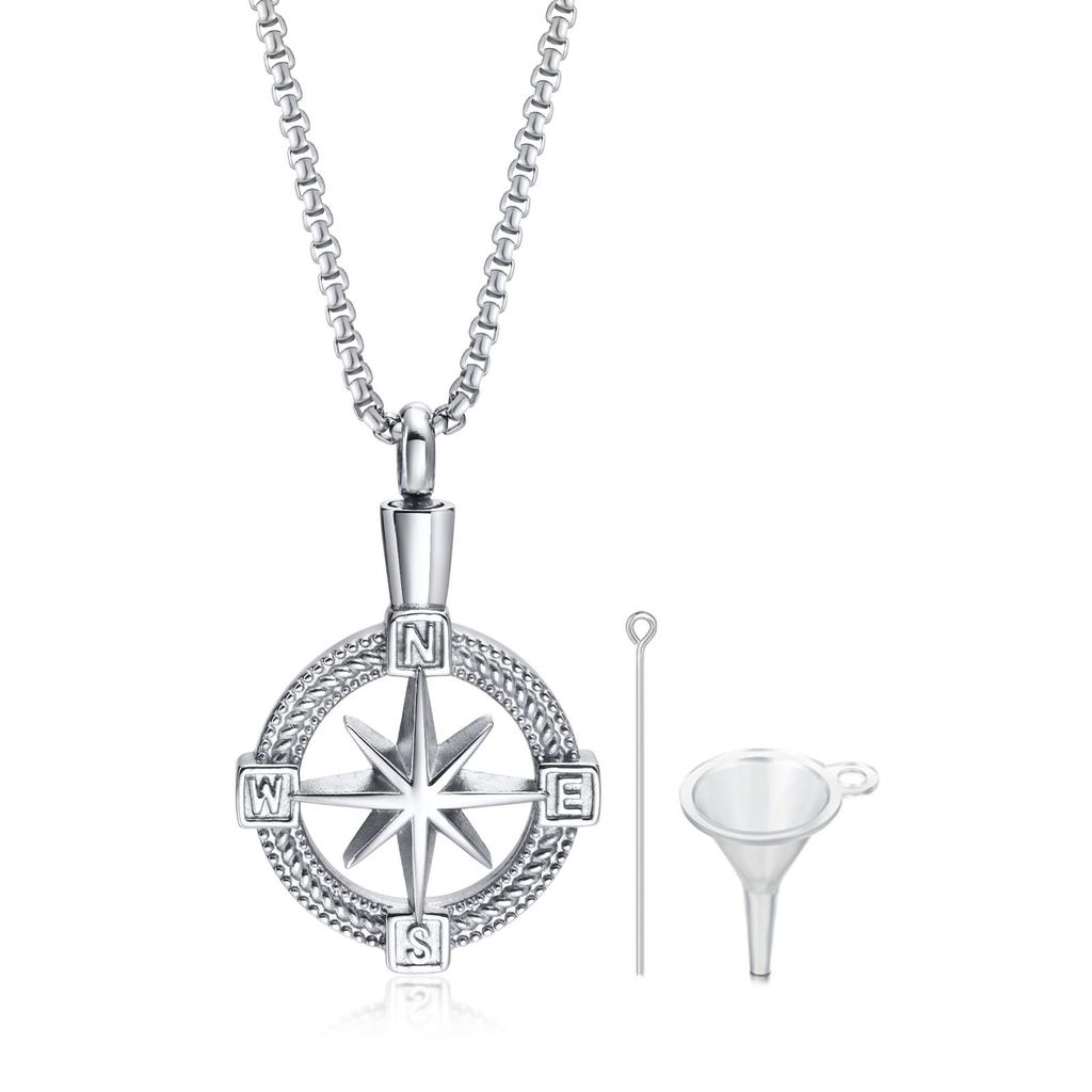 Стильное ожерелье с компасом для навигации для мужчин и женщин