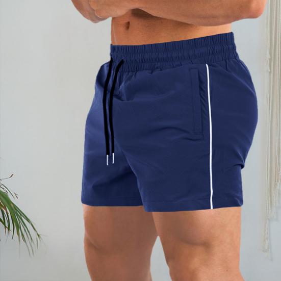 Мужские спортивные шорты для фитнеса, эластичные шорты на талии с карманами на молнии, шорты для бега, свободные быстросохнущие короткие брюки, уличная одежда