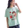 Женская футболка Nissen Cut Sew Большого размера с принтом Monchhichi