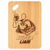 Planche À Découper / Plateau Apéro - PLANETEE - Super Liam - Bambou - 30 X 20 X 1 Cm - Trou D'accroche 24 Mm