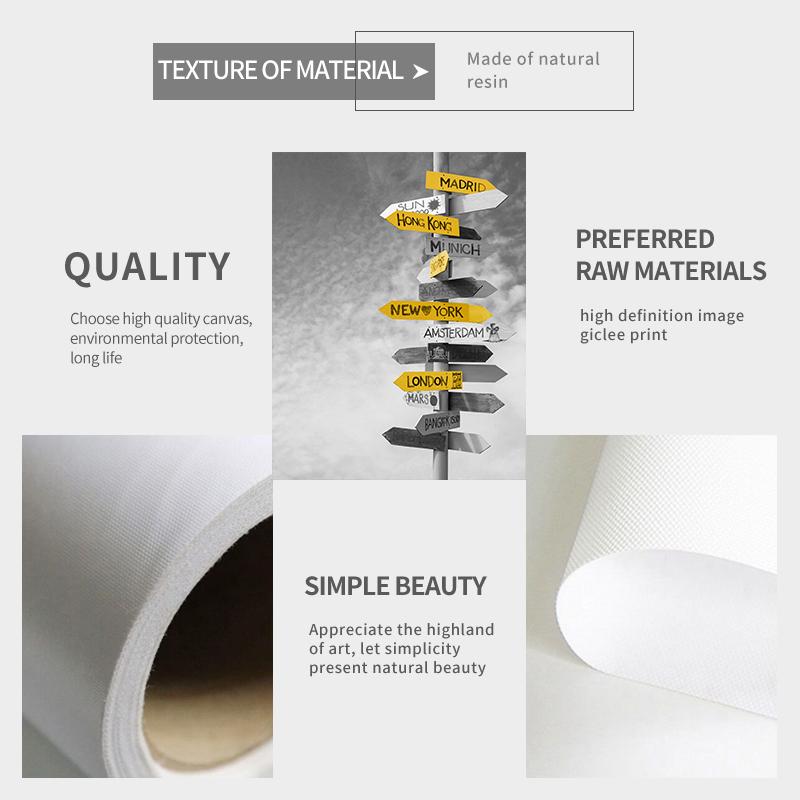 Черно-белый пейзажный декор, картина на холсте в скандинавском стиле, домашний желтый декор, настенный художественный постер и принт для дизайна гостиной