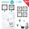 BSEED WIFI Touch Switch Modules Smart Light Switch Parts White Glass Frame DIY Combination Wall Sockets USB Charge Key E-Series