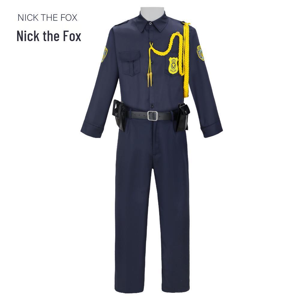 Zootopia Nick Wilde Officer Cosplay Costume for Halloween & Festivals