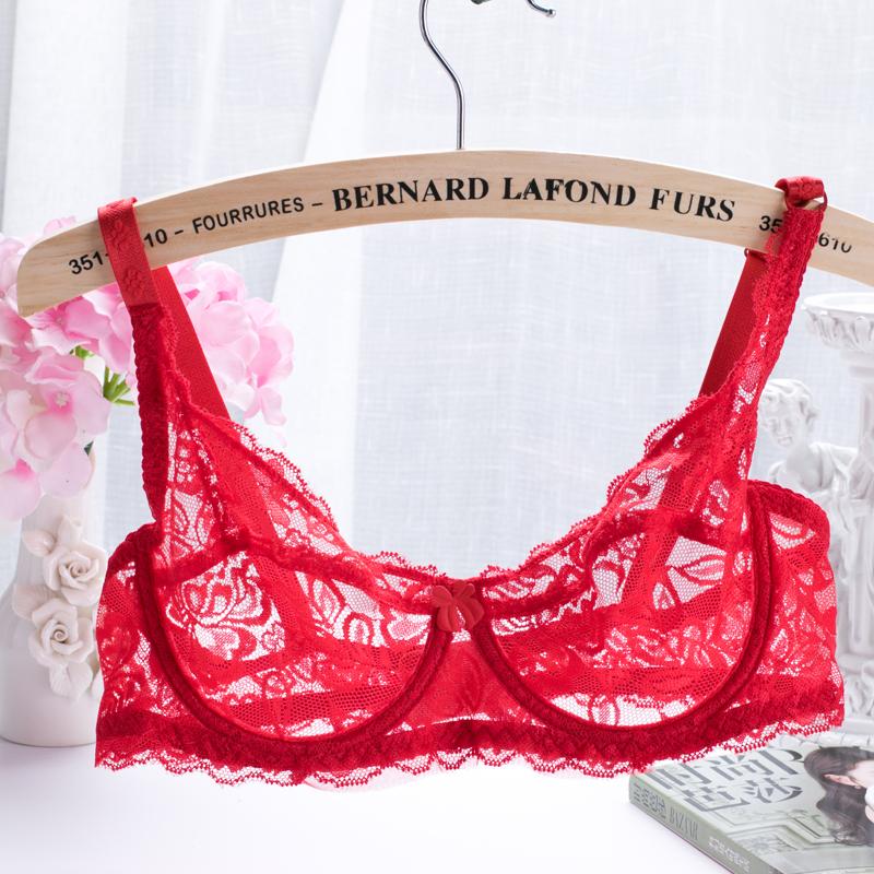 Women Sexy Lace Bras Push Up Bralette Embroidery Bra  Hollow Out Brassiere Female Underwire Underwear