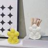 3D Printed Flower Shape Makeup Brush Holder, Floral Pen Pencil Holder, Aesthetic Cute Flower Home Decor, Desktop Organizer for Home Office