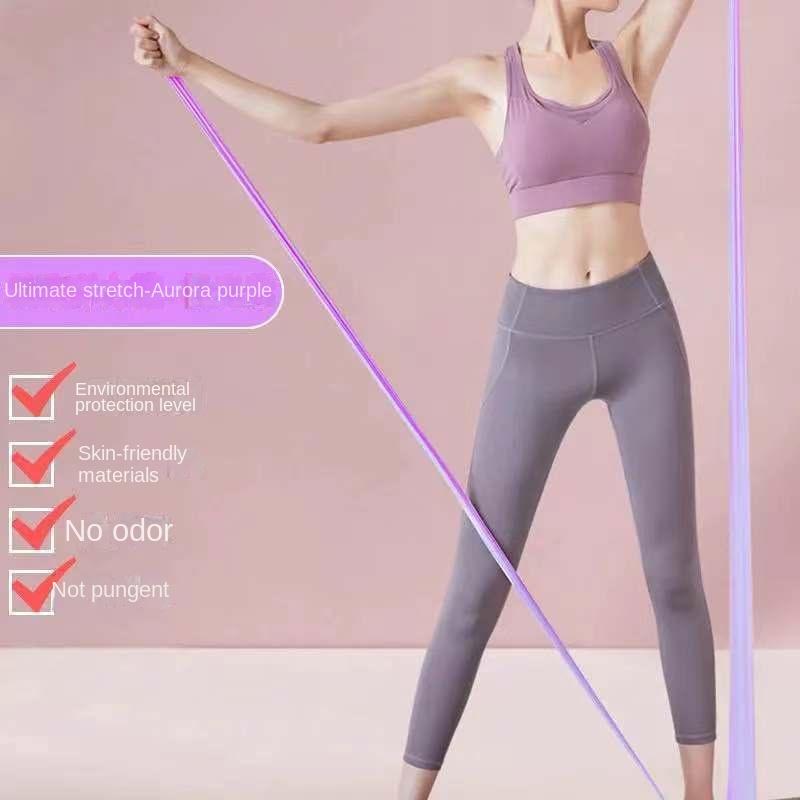 Yoga Tension Strap Elastic Band Sheet Resistance Beginner Professional Open Shoulder Thin Back Workout Stretching