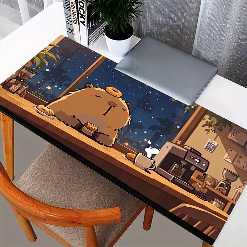 1pc Hamster in Coffee Shop at Night Computer Pad Mouse Pads for Desk,Gamers and Office Use 020207