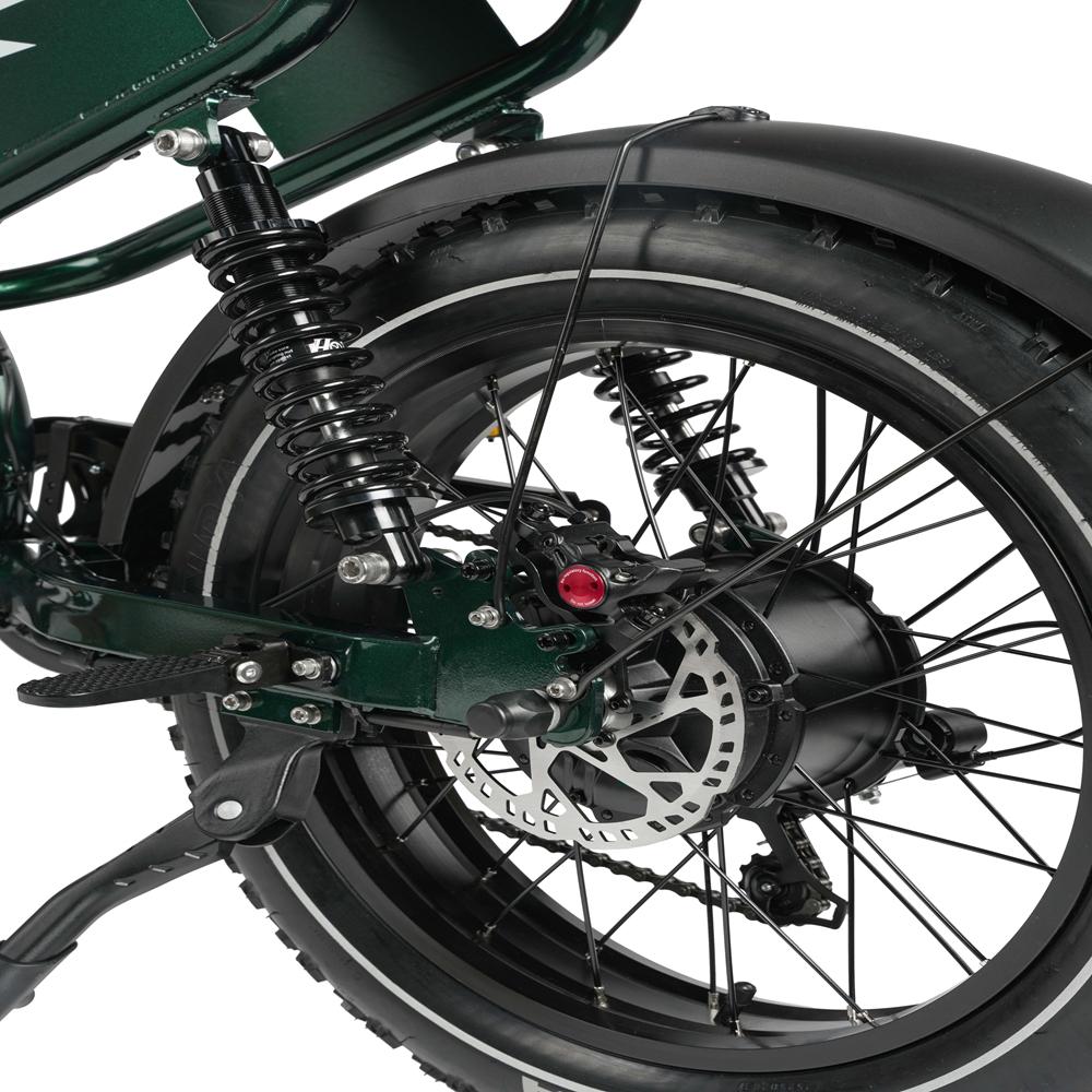 Электровелосипед Maxtron MX10 Мотор 250 Вт 20-дюймовые широкие шины Полностью амортизированный Электровелосипед для взрослых Максимальная скорость 25 км/ч Светодиодный дисплей 48 В 13,5 Ач