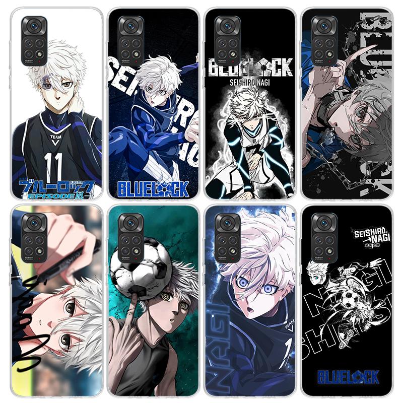 Blue Lock Nagi Seishiro Phone Case For Xiaomi Redmi Note 10 11 12 13 14 15 Pro Plus 11S 12S 14S 11T 11E 10S Soft TPU Back Cover