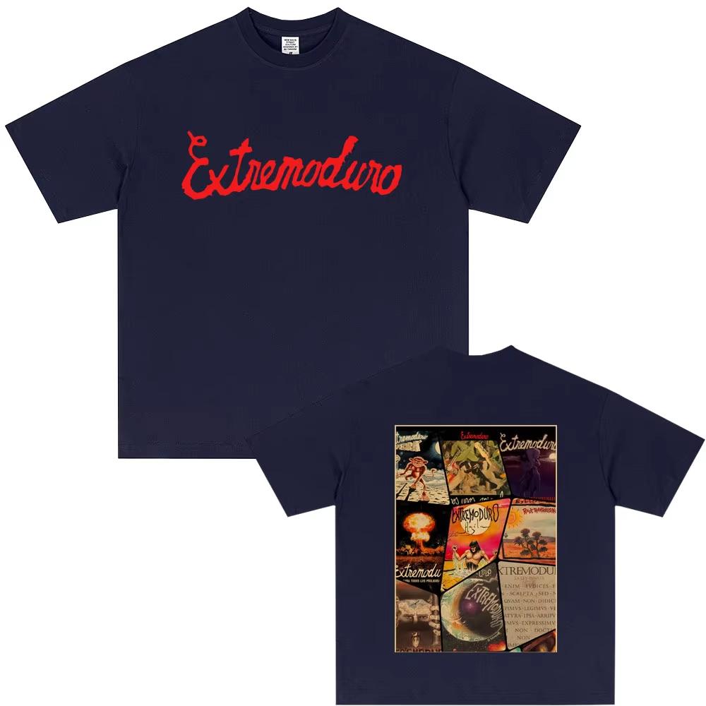 Rock Band Extremoduro Music Album Cover Merch T Shirts Men Women Fashion Vintage Fashion Tshirts Male Gothic Punk Streetwear