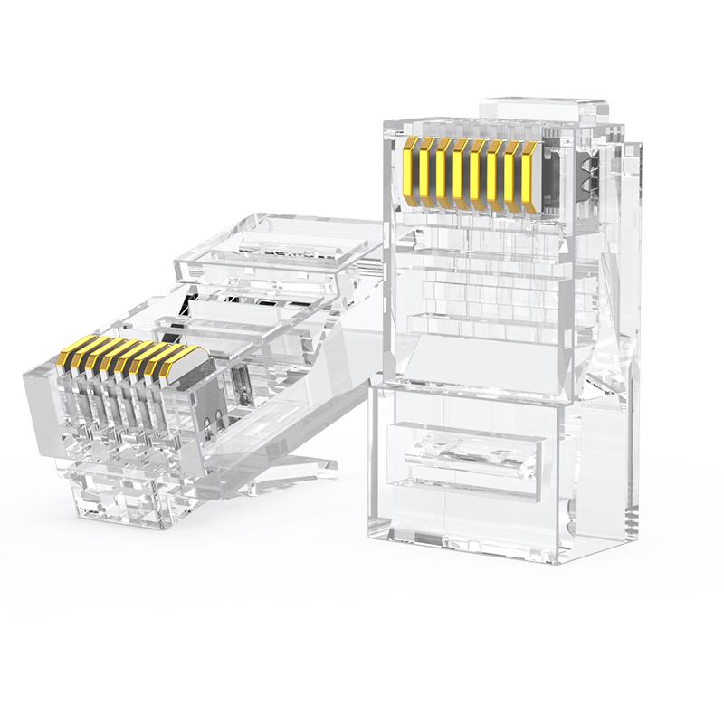 Сетевые коннекторы Shenwei Cat6 RJ45 с золотым покрытием