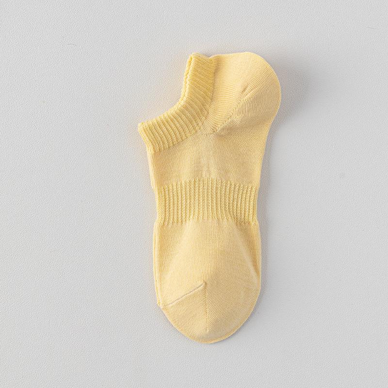 Женские нескользящие хлопковые носки-подследники - Тонкие весенне-летние, короткие носки, не скатывающиеся