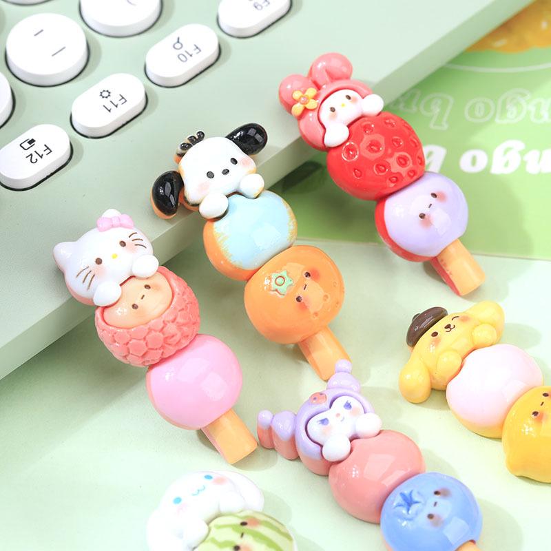 Милая мультяшная заколка для волос из фруктовой смолы для девочек