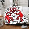 1pc Blanket Keith Haring Ascending2 Print Design, Lightweight Blanket for Sofa, Bed- Soft &Warm, Gift for All Seasons like Christmas, Halloween