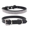 Crystal Diamond Rhinestone Pet Collar PU Leather Sparkling Cat Collar  for Pet Supplies