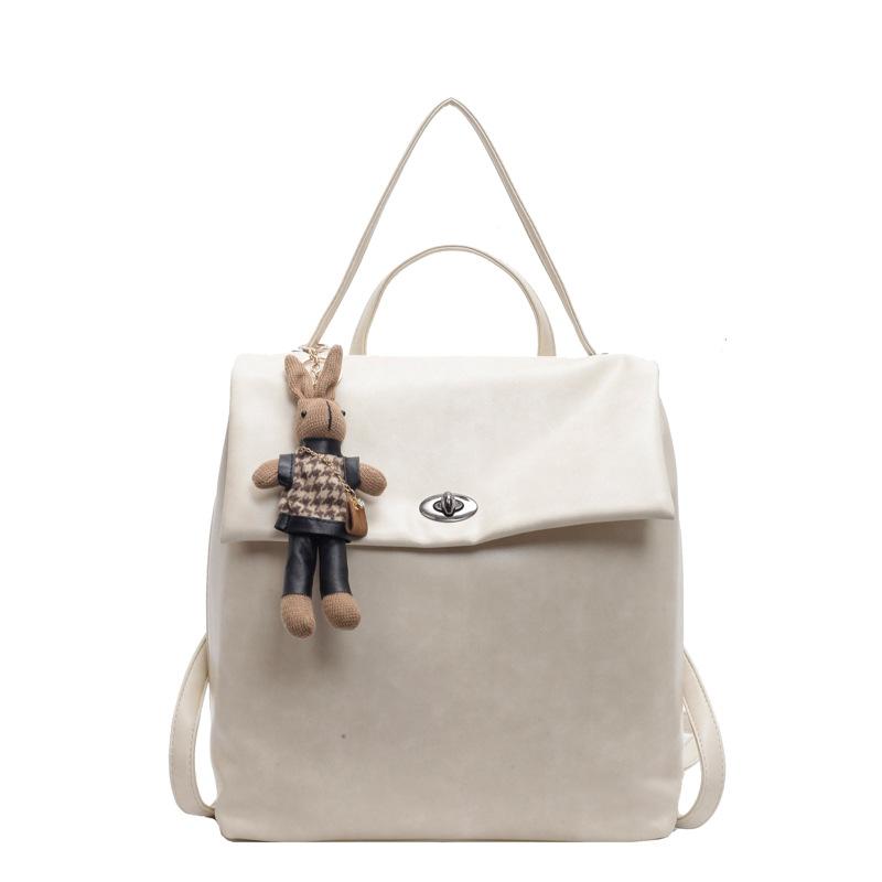 Korean version ins fashion backpack women's 2025 autumn and winter new simple casual large capacity versatile short-distance backpack