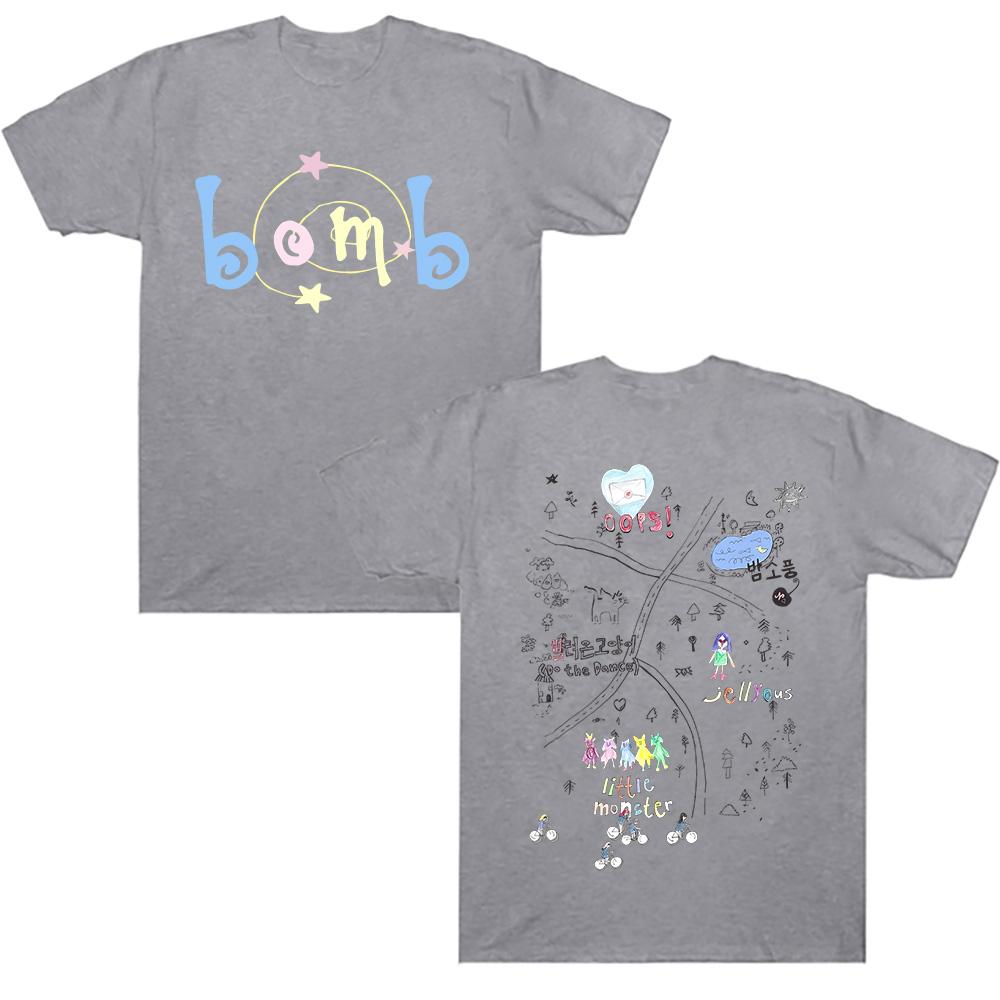 ILLIT Bomb New Album Cotton Soft Tshirt ILLIT Kpop Girl Band T-shirt Summer Cotton High Quality Streetwear Hip Hop Men/Women Tee