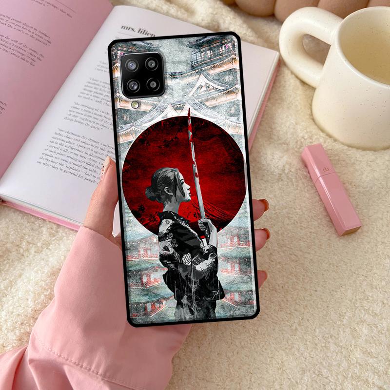 Японский самурай Для Samsung Galaxy A54 A34 A14 A52 A32 A12 A13 A33 A53 A15 A16 A26 A36 A56 A06 A35 A55 Чехол