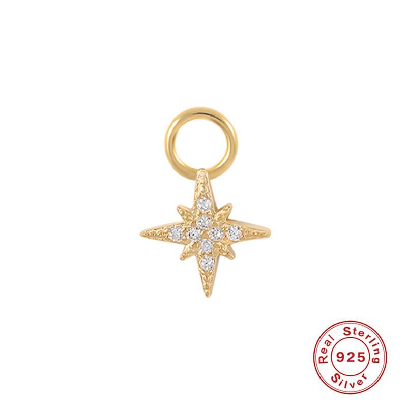 Серьги-шармы из стерлингового серебра S925, подвеска-шарм, серьги-подвески, аксессуары для серег, серьги для работы, подвеска-серьга, женские