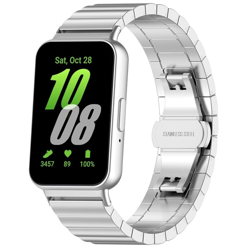 Металлический браслет из нержавеющей стали для Samsung Galaxy Fit 3 Ремешок Браслет Наручный ремешок для Samsung Galaxy Fit 3 SM-R390 Аксессуары для ремешка