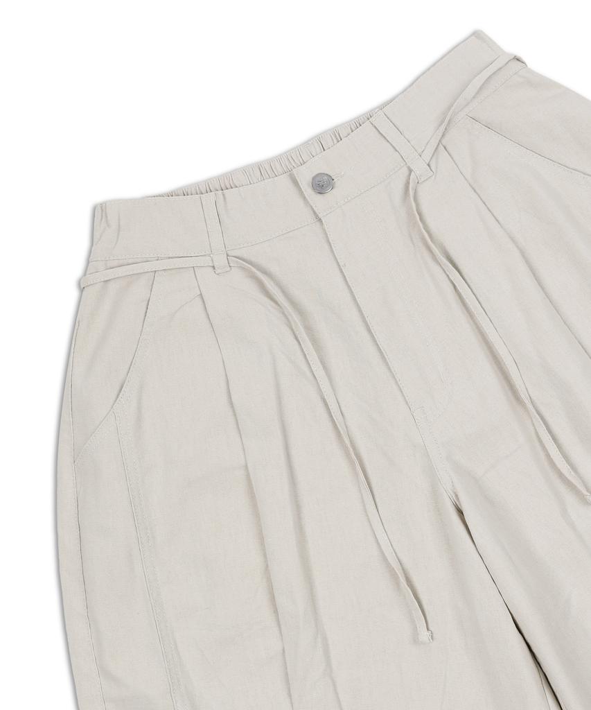XTONZ Xp294 Linen Balloon Half Pants (Oatmeal)
